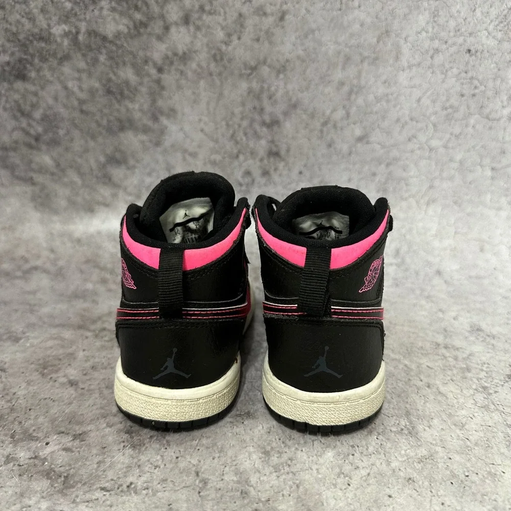 Jordan 1 Retro High GT Kids Size 8C Black Hyper Pink Sneakers 705324-019